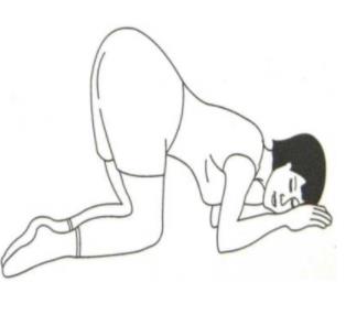 膝胸卧位