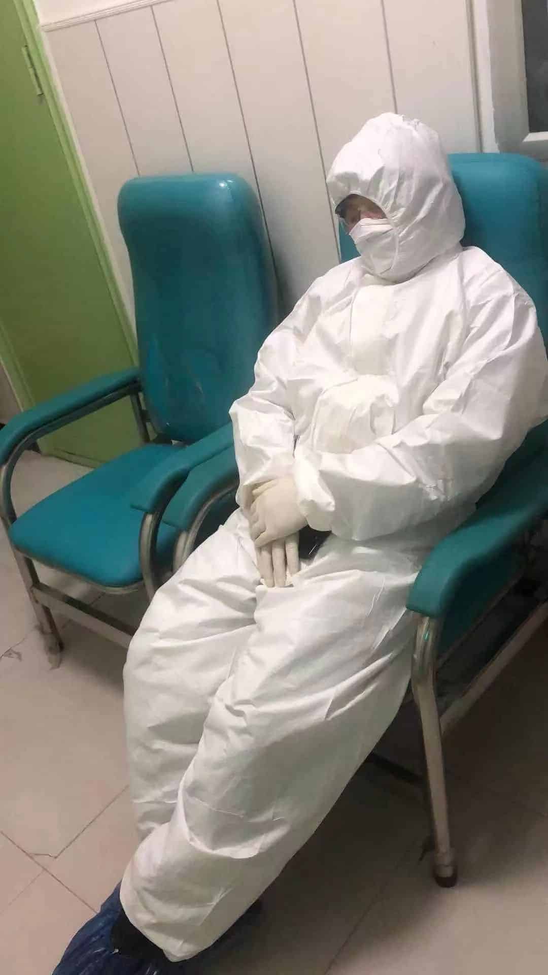 坐着休息